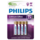 Philips Lithium Ultra AAA Batterij 1.5V FR3 BLS4