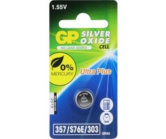 G.P Knopfzellenbatterie LR44 357 Alkaline 1,50V - A76 LR1154 V13Ga