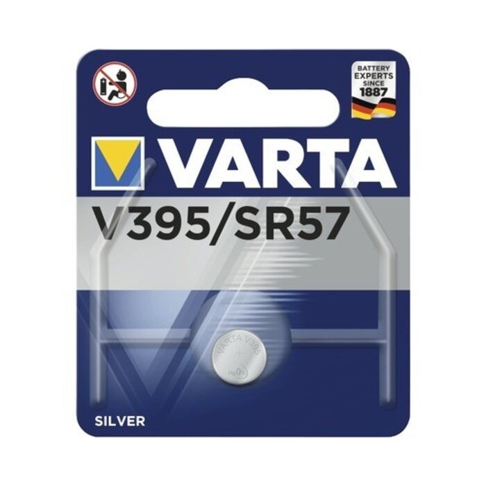 Varta Pile Bouton V395 SR57 Argent 1.55V Bls1