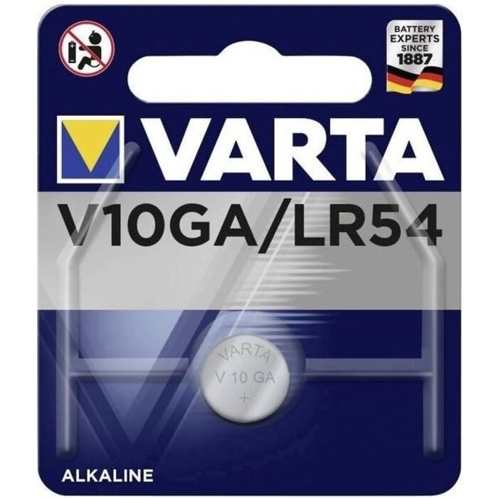 Varta Button Cell V10Ga LR54 189 Alkaline 1.5 Volt 50 mAh