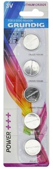 Grundig Lithium CR2025 Batterij 150mAh BLS5 Actie Pack