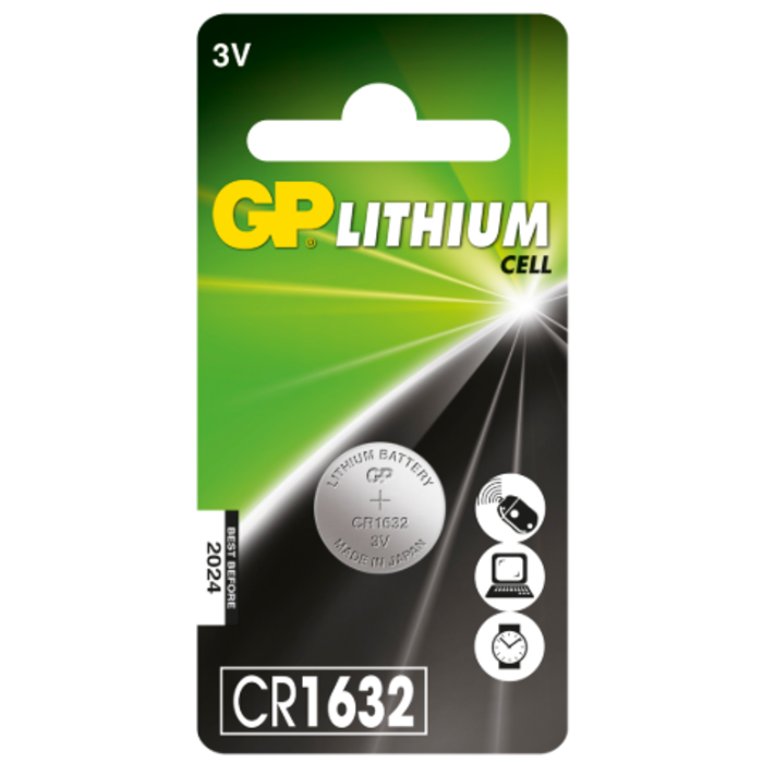 G.P Lithium Coin Cell CR1632 3Volt