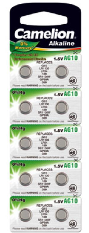 Camelion Alkaline Button Cell Batteries AG10 / LR54 / 189 / 389 / BLS10
