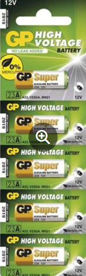 G.P Batterij GP23A 12V Mn21 Rondcell 10.00x28.00 Bls5