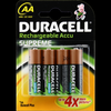 Duracell Rechargeable Nimh Penlite AA Battery 2450Mah Blister 4