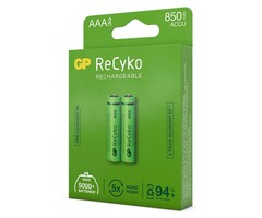 Batterie ReCyko+ R03 AAA rechargeable 850mAh 1.2V Blister 2 pièces G.P