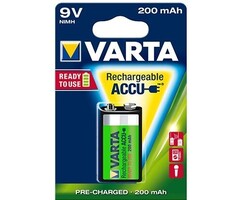 Varta Wiederaufladbare 9Volt Batterie R2Use 6Lr61 200mAh