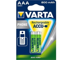 Varta Wiederaufladbare Batterie R2Use Phone NiMH AAA R03 800 mAh