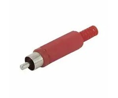 Audio Tulp Stekker Rood PVC Soldeer