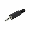Audio Jack Plug 35mm Stereo PVC Solder