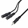 GN-4007Nv Audio Jack Splitter 20Cm - 3.5Mm Male naar 2x 3.5Mm Female