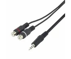 GN-4114Nv Audio Adapter Jack - RCA 20 cm, 3.5 mm Male to 2x RCA Female