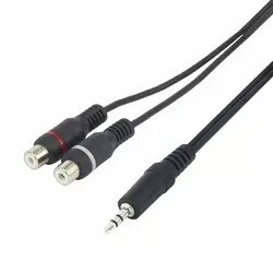 GN-4114Nv Audio Adapter Jack - Cinch 20 cm, 3.5 mm Male zu 2x Cinch Female