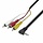GN-4281V Audio-Video Tulp naar Jack Verloopkabel 1,80M - 3xTulp Male naar 3,5mm
