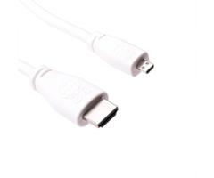 Raspberry Pi Câble Micro-HDMI vers HDMI 2.0 1m – Blanc – Officiel Raspberry Pi