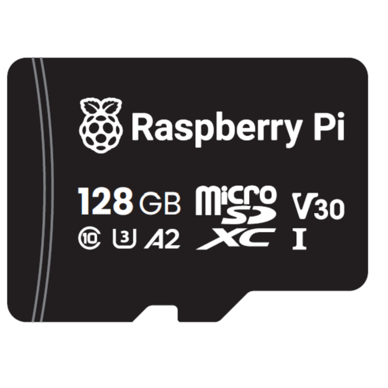 Raspberry Pi Raspberry Pi 128GB Micro-SD-Karte – A2 – Mit OS & Adapter