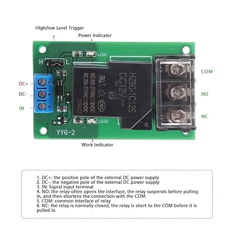 Otronic Relais haute puissance 5V 250V 30A