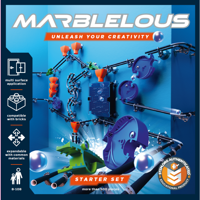 Marblelous Marblelous Murmelbahn Starter-Set, 500-teilig