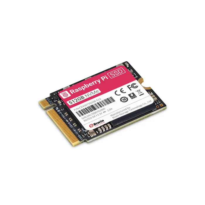 Raspberry Pi 512GB NVMe SSD für Raspberry Pi 5 - Hohe Geschwindigkeit & Zuverlässig