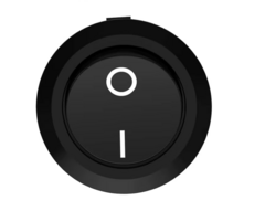 ON/OFF Rocker Switch round 15mm panel mount