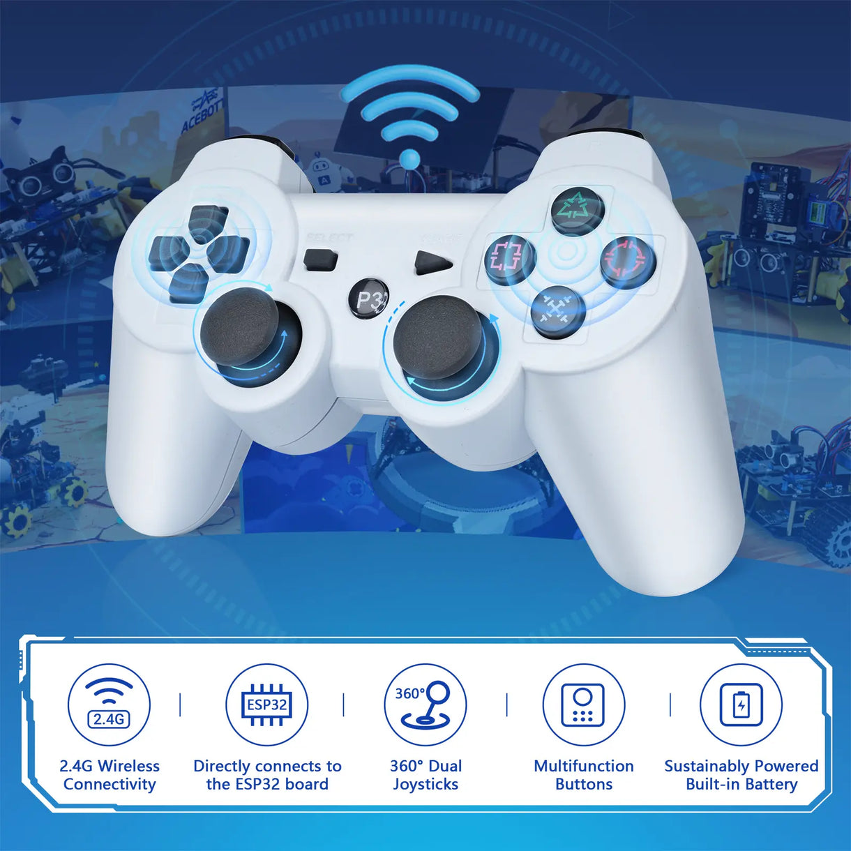 ACEBOTT Wireless Bluetooth Controller for Robots - Easy Operation