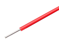 Rode draad met massieve kern 22AWG voor breadboards per meter