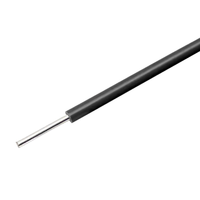 Zwarte 22AWG draad met massieve kern voor breadboards per meter