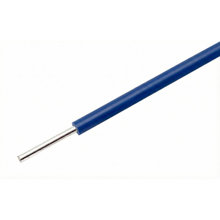 Blaue 22AWG Litze mit massivem Kern für Breadboards - pro Meter