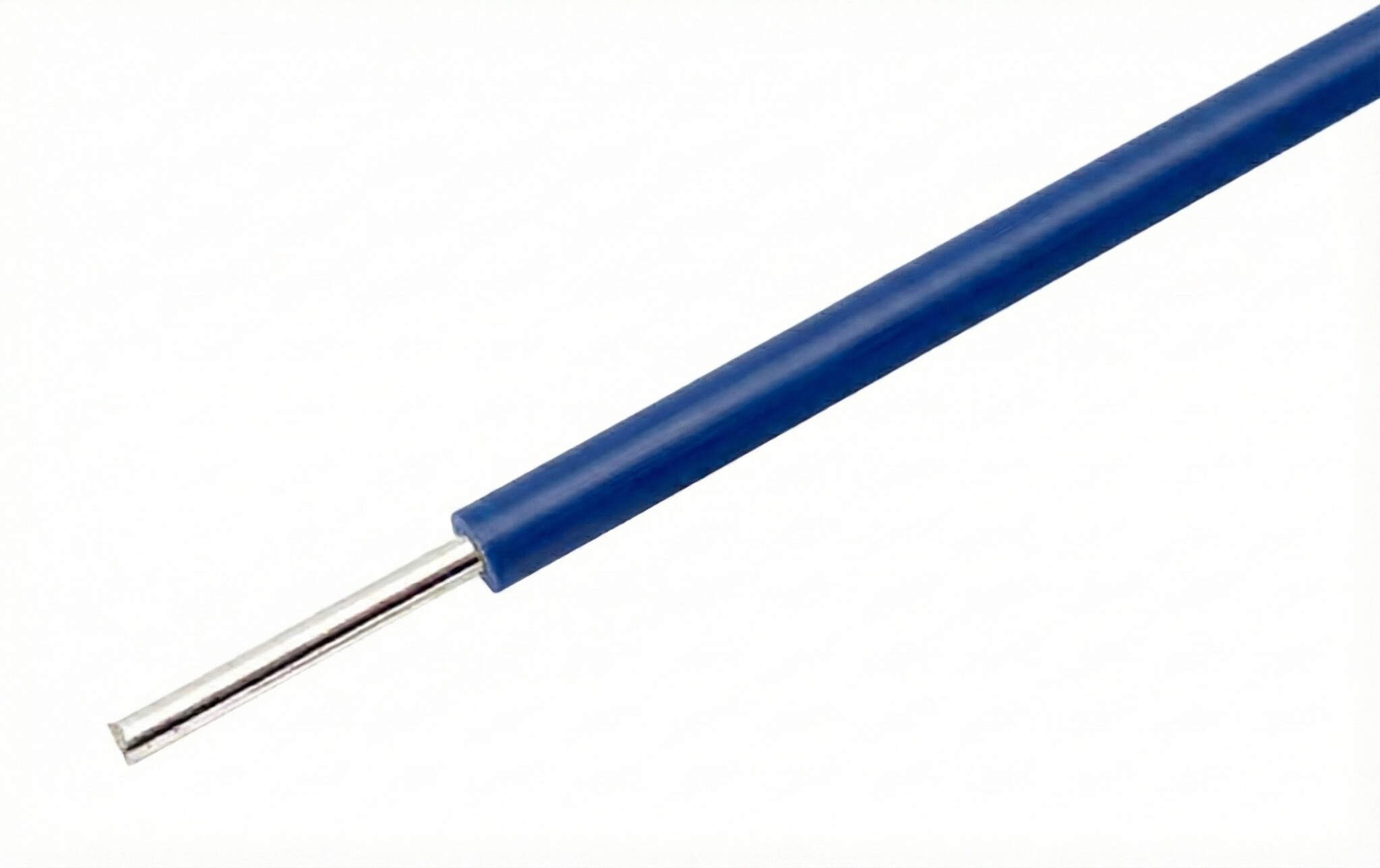 Blaue 22AWG Litze mit massivem Kern für Breadboards - pro Meter