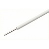 Witte draad met massieve kern 22AWG voor breadboards per meter