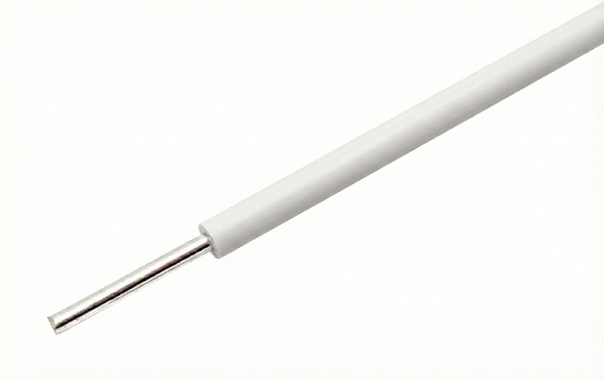 Witte 22AWG massieve kern draad voor breadboards - per meter