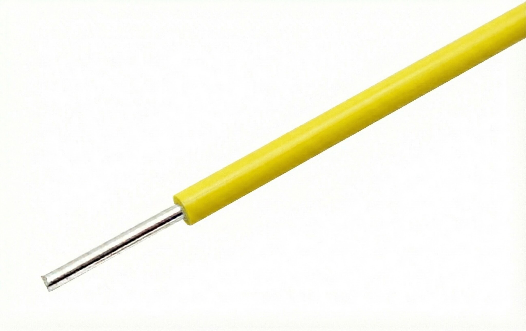 Gele 22AWG massieve kern draad voor breadboards - per meter