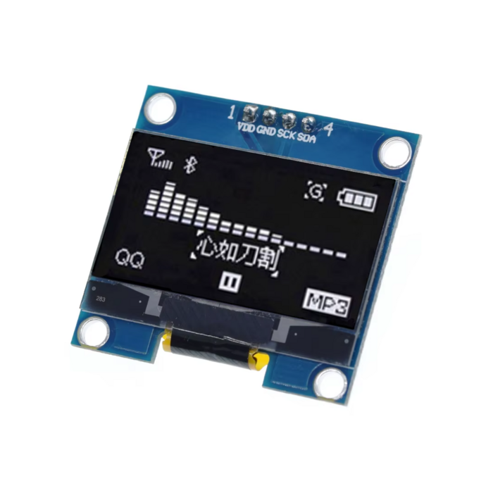 Mini OLED display wit 1.3 inch 128x64 pixels met I2C interface