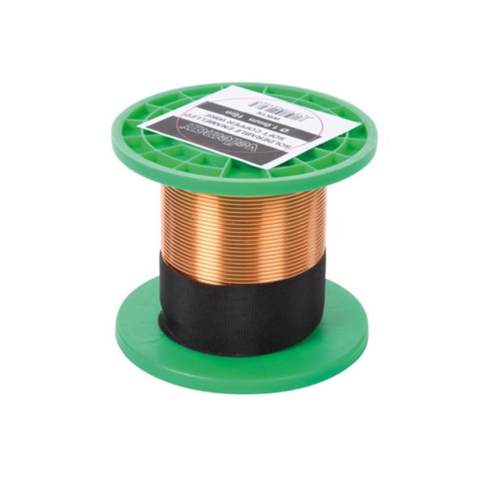 Velleman Lackierter Draht Ø1,0mm - 16m - 0,35 Ohm | Kupferdraht für Spulen