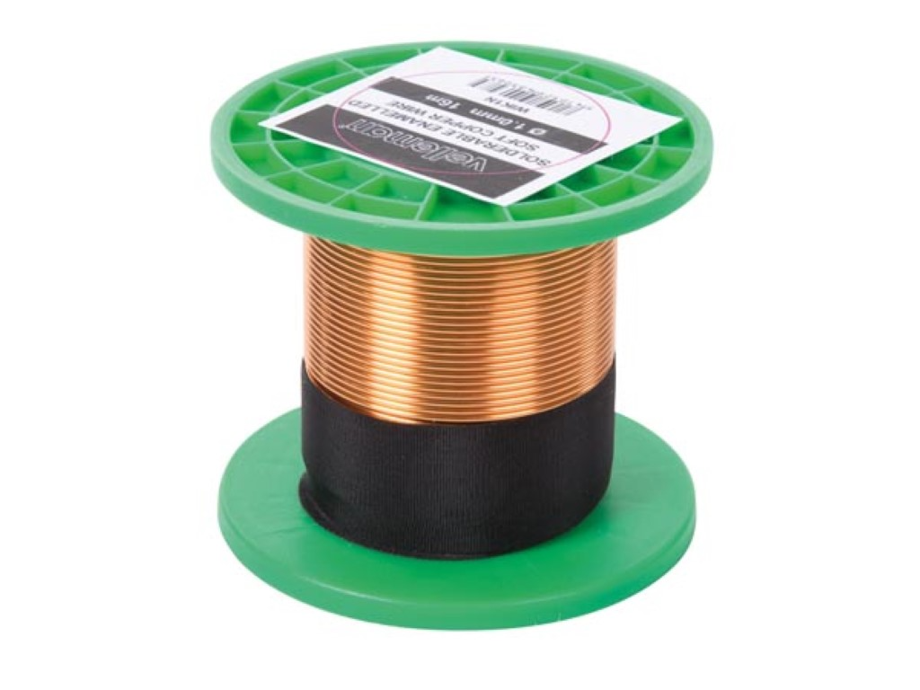 Velleman Wikkeldraad Ø1.0mm - 16m - 0.35 ohm | Koper draad voor spoelen