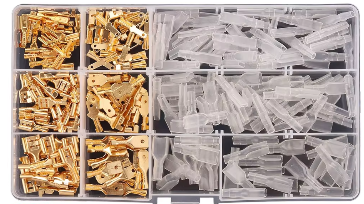Otronic 270-teiliges Set isolierter Kabelschuhe 2,8/4,8/6,3 mm (m/w) in Aufbewahrungsbox