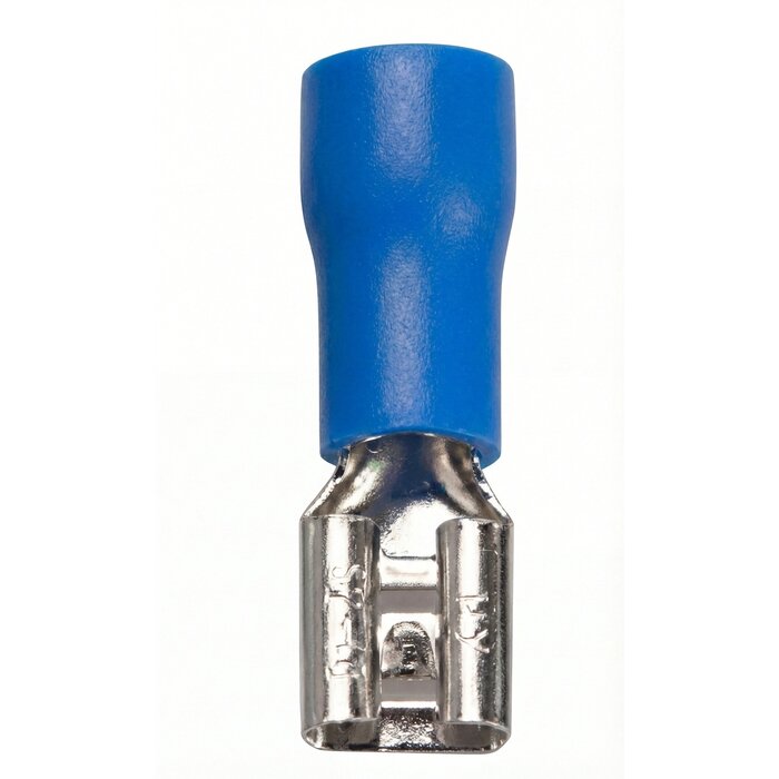 Otronic Geïsoleerde vrouwelijke kabelschoen 6,3 mm blauw - Veilig & betrouwbaar