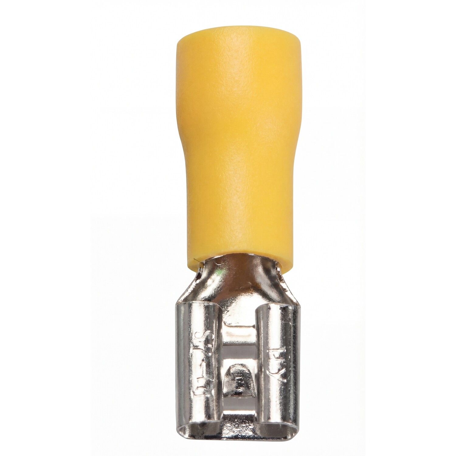 Cosses électriques Femelles Isolées Jaunes 6.3mm - Lot De Connecteurs Pour Câblage