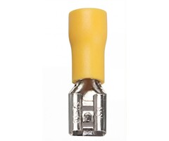 Otronic Insulated female cable lug 6.3 mm – yellow
