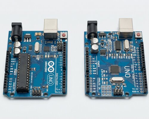 Waarom heeft een originele Arduino UNO R3 geen driver nodig (en een clone soms wel)?
