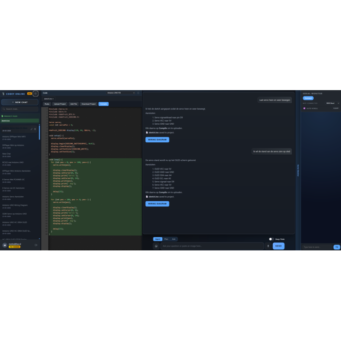 Arduino Starterkit UNO R3 Niederländisch mit Codey Ai Vibe Coding