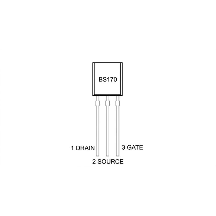 Otronic BS170 N-Kanal MOSFET TO-92