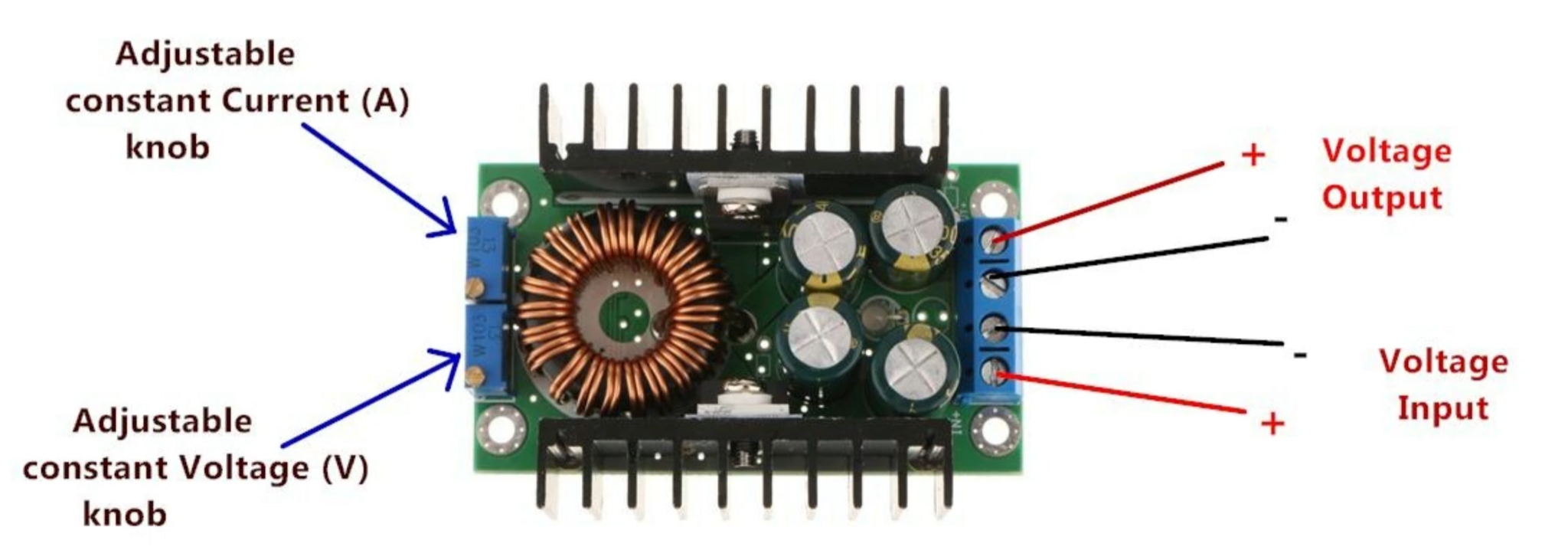Otronic Regelbare Step Down van 7-40V naar 1-28V