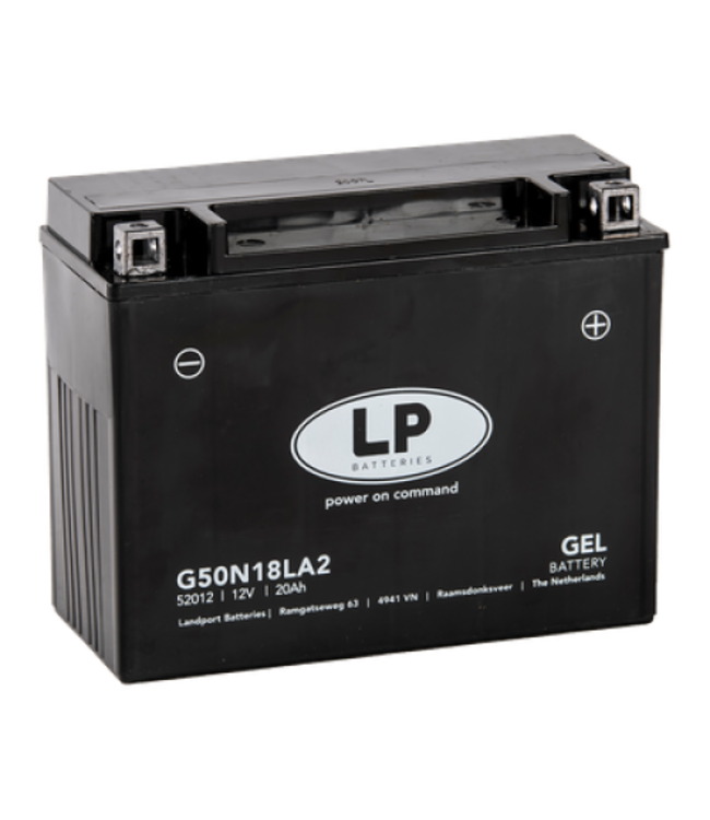 Landport (LP) LTX24H-3 motor GEL accu 12 volt 24,0 ah (52012 - G50N18LA2)