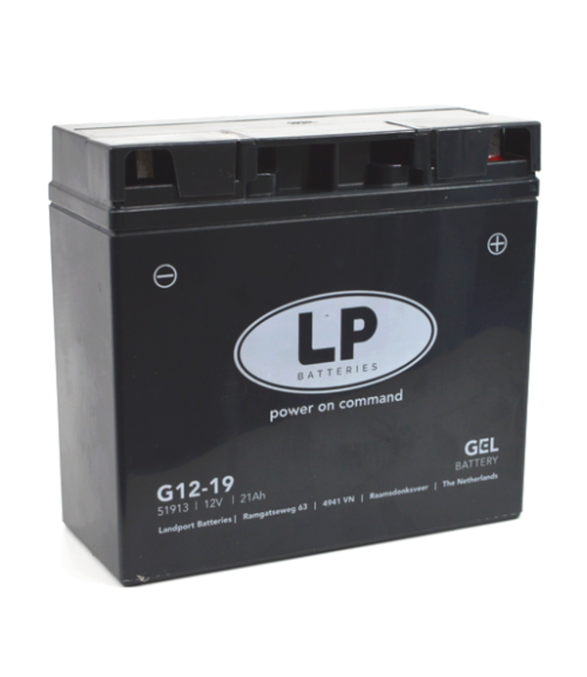Landport (LP) L12-19 motor GEL accu 12 volt 21,0 ah (51913 - G12-19)