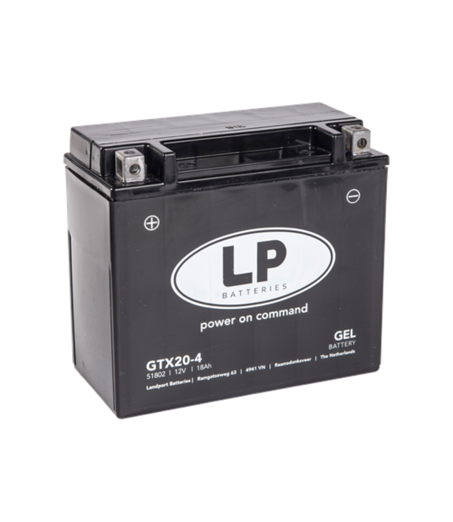 Landport (LP) LTX20-4 motor GEL accu 12 volt 20 ah (51802 - GTX20-4)