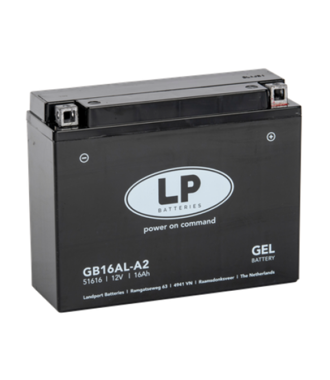 Landport (LP) GB16AL-A2 motor GEL accu 12 volt 16,0 ah (51616 - MG LB16AL-A2)