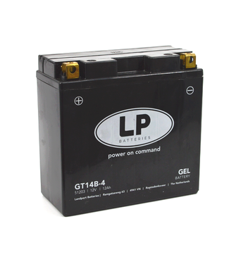 Landport (LP) GT14B-4 motor GEL accu 12 volt 12 ah (51203 - MG LT14B-4)