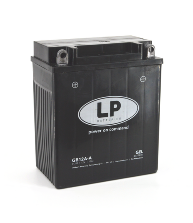 Landport (LP) LB12A-4 motor GEL accu 12 volt 12,0 ah (51211 - GB12A-A)
