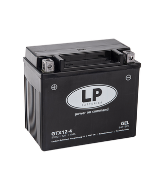 Landport (LP) GTX12-4 motor GEL accu 12 volt 10 ah (51012 - MG LTX12-4)